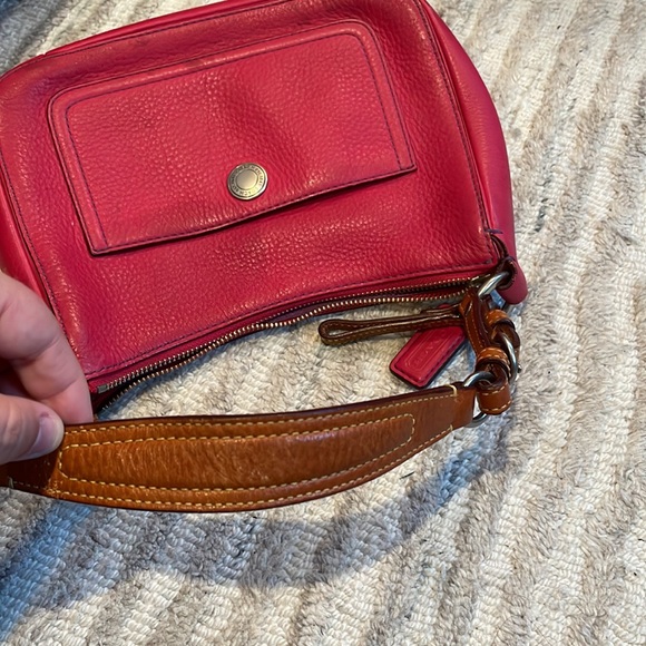 Coach Pink Leather Shoulder Bag - Picture 8 of 10